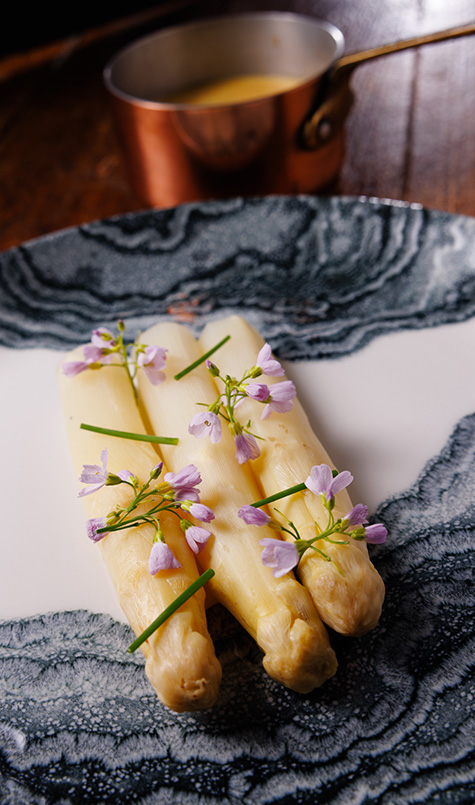 photo entrée asperges